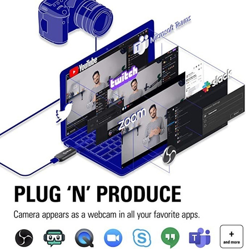 Capturadora Elgato Camlink 4k Adaptador Camara Hdmi