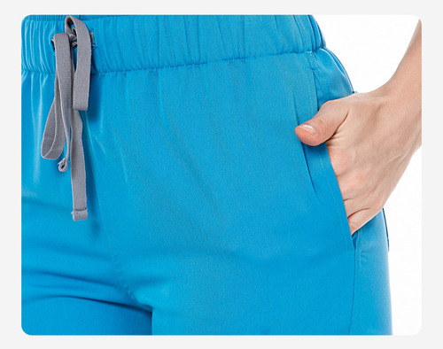 Conjunto De Uniforme De Enfermera De Hospital Con Cuello En