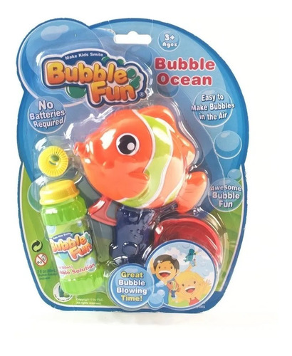 Burbujero Pez Payaso Naranja Bubble Fun Ocean