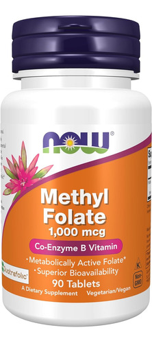 Metil Folato Ultra Biodisponible 1000mcg X90caps Co-enzima B