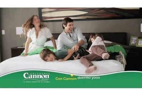 Imagen 9 de 10 de Colchón King de resortes Cannon Resortes Sublime blanco - 180cm x 200cm x 33cm con doble pillow top