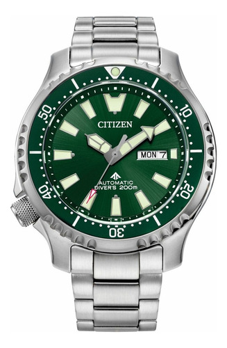 Citizen Ny0151-59x Promaster Automatic Green Dial Color de la correa Plateado Color del bisel Verde Color del fondo Verde