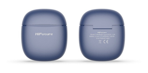 Imagen 4 de 4 de Hifuture Colorbuds Auriculares Tws 5.0 Soft Bass Sound Azul