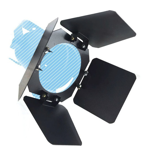 Imagem 1 de 2 de Barndoor Preto Para Canhão Refletor Par 30 - Abas Bandeiras