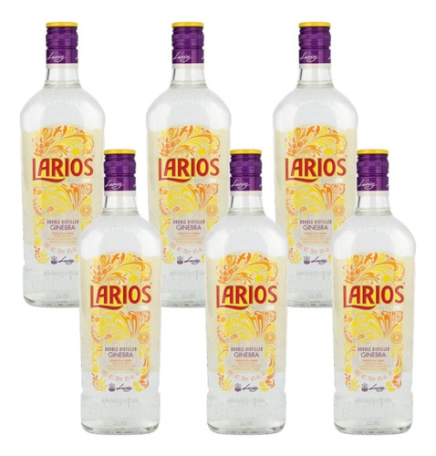 Caja De 6 Ginebras Larios De 700 Ml