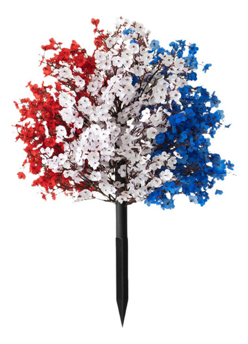 Red White And Blue Flowers Artificial Realistic Decorative