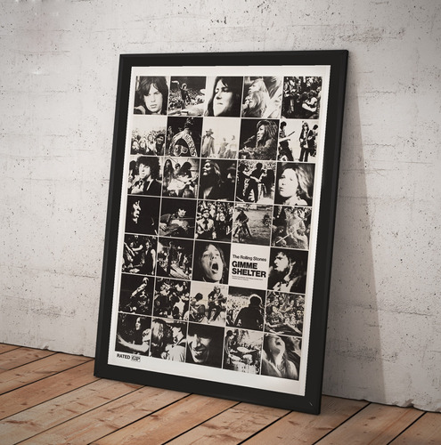 Cuadro Rolling Stones Gimme Shelter Lamina Poster  50x70