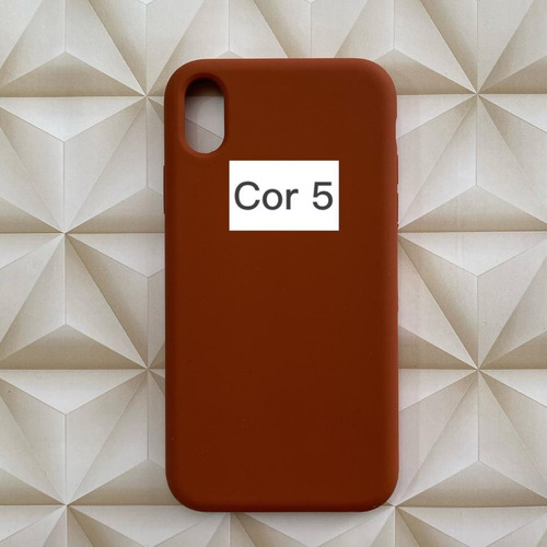 Capa Capinha Silicone Case iPhone XR Lacrada Aveludada C/logo