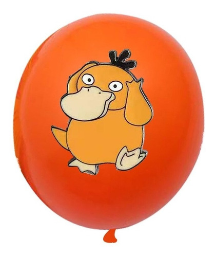 Imagen 6 de 6 de Set De Globos Pokemon Cumpleaños 10 Unidades De Latex