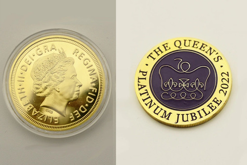 Moneda Aniversario De Platino, Su Majesty La Reina Isabel 2