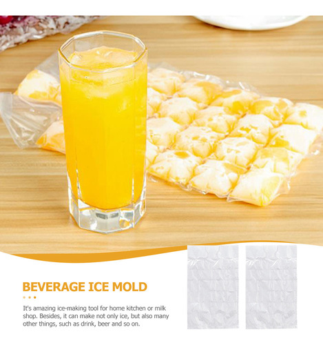 Bolsa Desechable Para Hacer Hielo Con Soporte Para Cubitos D