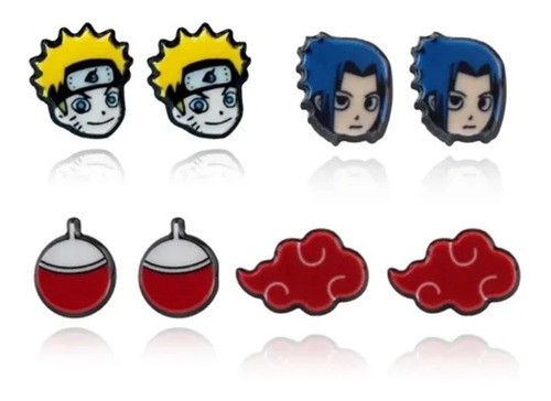 Aros Naruto Sasuke Akatsuki Uchiha Itachi Pack Regalo 4 Aros