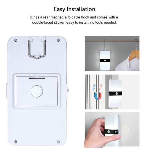 Generic Luz Noturna Com Sensor De Movimento Led Com Bateria
