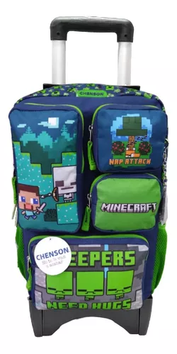 Chenson - Mochila Carrito Minecraft C/slam Kinder Chica Color Verde