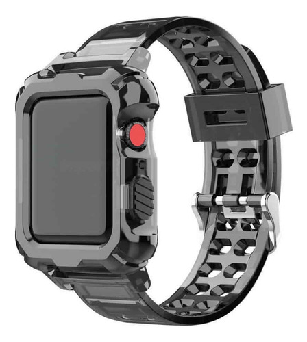 Pulseira Capa Armadura V2 Para Apple Watch 45mm 44mm 42mm Cor Preto Largura 454442 Mm