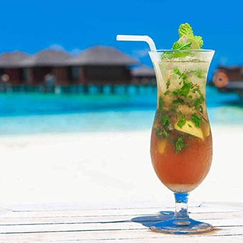 200 Count 100% Plant-based Wrapped Compostable Straws ...