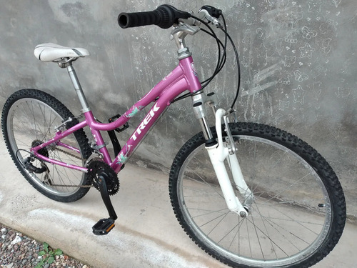 Bicicleta Trek Rodado 24 Mtb Aluminio Barata Rosa 14 " (Usado)