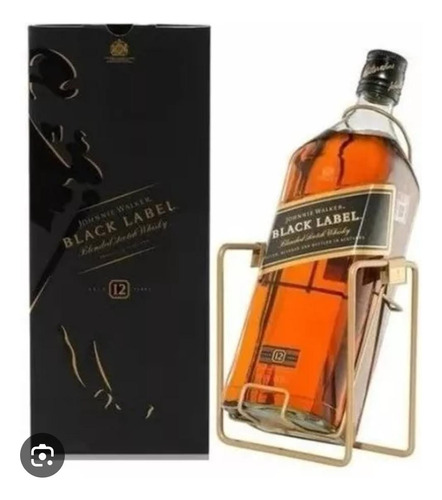 Botellón De Whisky Johnnie Walker Black Label De 3 Litros 