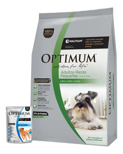 Alimento Perro Optimum Adulto Raza Pequeña 3 Kg + Promo!