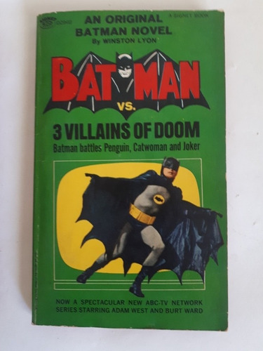 Libro Vintage D 1966 Batman Villians Of Doom Novela N Inglés (Usado)