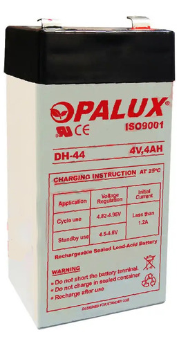 Batería Seca 4v 4ah Dh440 Reemplazo A Luz Emergencia Opalux