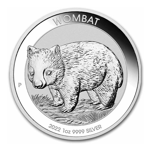 Onza Plata Pura - Wombat Australia 2022 - Moneda 1 Oz Odpmx