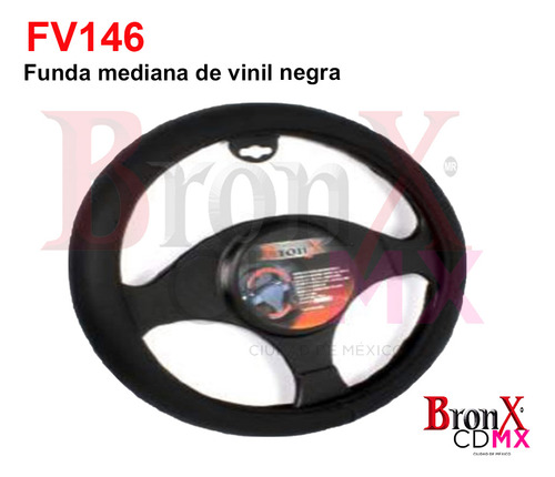 Funda Para Volante Vinil Bronx Color Liso Tex Mediana