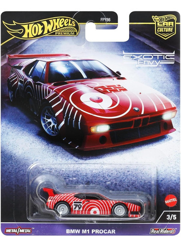 Hot Wheels Premium Car Culture Exotic Envy Bmw M1 Procar 3/5