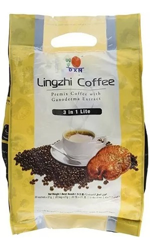 Cafe Lingzhi 3 En 1 Lite Ganoderma 20 Sobres /tostado Ligero