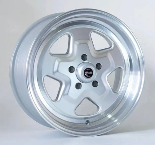 2 Rodas Pro Star Aro 15 Tala 4 E 2 Tala 7 5x114 C09 Weld Kr Cor Prata Diamantado 5x114