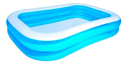 Pileta inflable rectangular Bestway 54006 de 2.62m x 1.75m x 51cm 778L azul y blanca caja