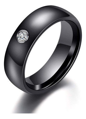 Onlyone Elite Anillo Ceramica Con Incrustaciones Circonita A