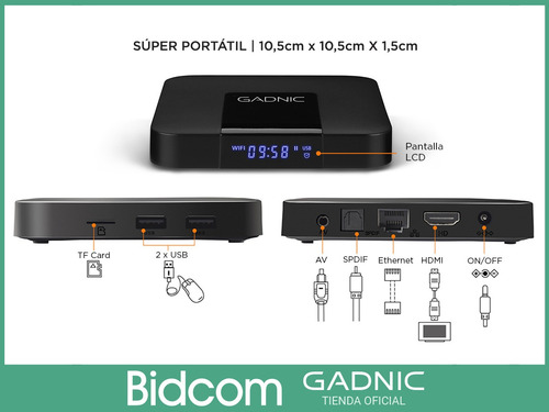 Imagen 7 de 10 de Tv Box 4k Convertidor A Smart Tv Dongle Peliculas Netflix