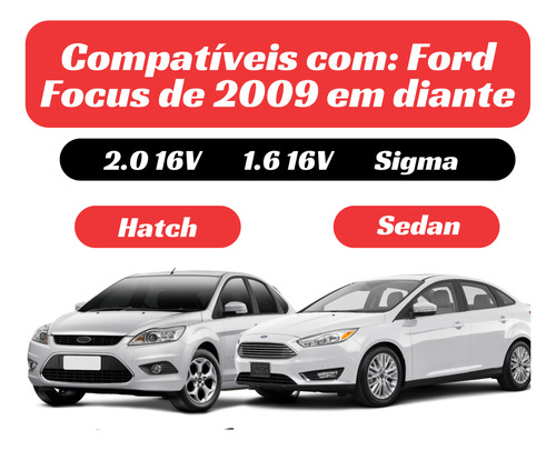 Kit Filtros Revisão Ford Focus 1.6 E 2.0 16v Hatch Sedan