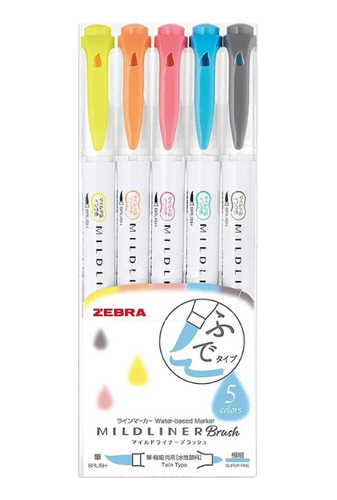 Zebra Mildliner Brush Pen - Spring Set