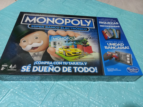 Monopoly Banco Electrónico Juego De Mesa Hasbro