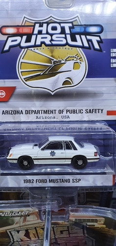 1982 Ford Mustang Ssp Policia Arizona Usa Greenlight 1/64
