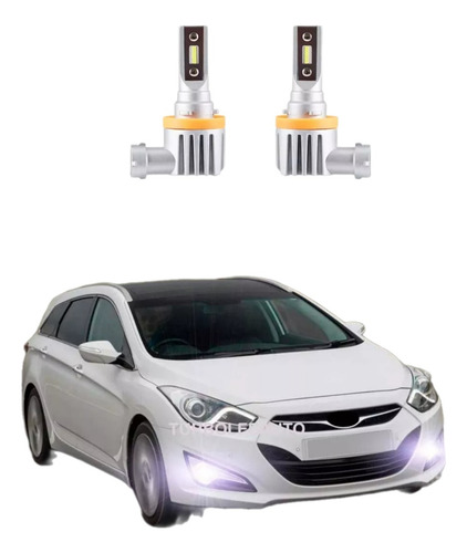 Luces Neblineros Led Canbus H11 Para Hyundai I40  / Sosegur