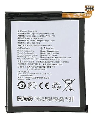 Pila Bateria Liti Tlp024cc Para Alcatel Shine Lite 5080 5046
