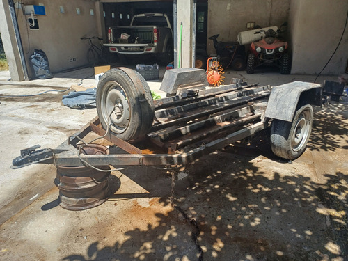 Trailer Batan Reforzado Un Solo Uso Ideal Moto Y Cuatri Mbno