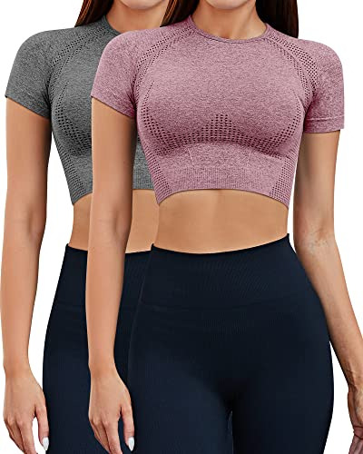 Top Corto De Entrenamiento Para Mujer Camiseta Deportiva De