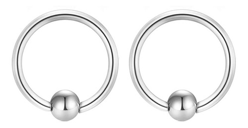 2 Aros Piercing Lengua Ombligo Ceja Bull Bcr Labret Basicos