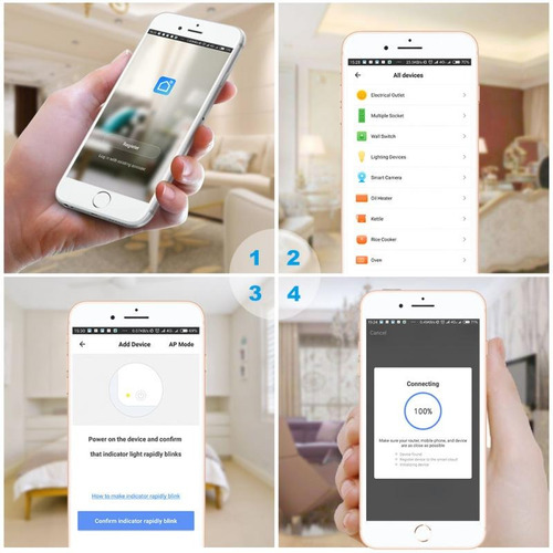 Imagen 10 de 10 de Hyiear Wifi Enchufe Inteligente Contactos, Con Alexa,google