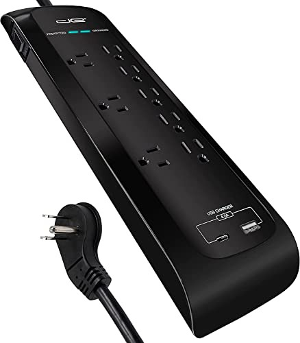 Digital Energy 25 Ft Usb-c Y Usb-a 8 Outlet 4200 Joules Surg