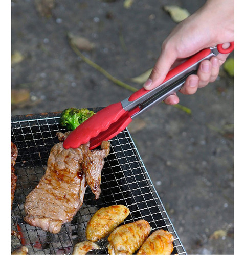 Pinzas Para Asar Para Parrilla Al Aire Libre Clips Color Negro