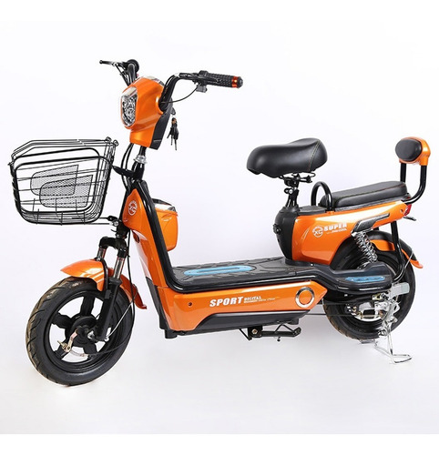 Imagen 1 de 8 de Moto Eléctrica E-bike A Batería Recargable Scooter Crazy Fit
