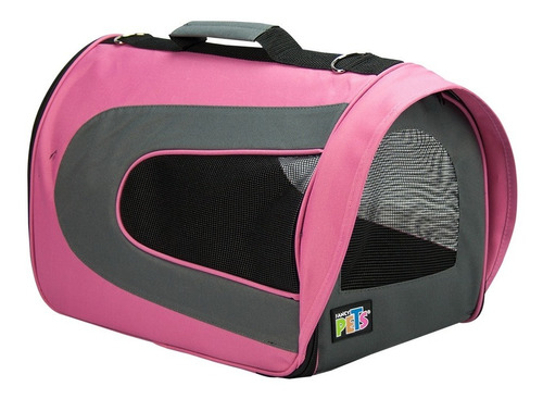 Transportadora De Tela Fancy Pets Rosa Fashion Mediana