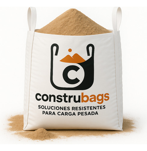Bolson Corralon Aridos Blanco Nuevo Liso 90x90x85 1200kg Blanco