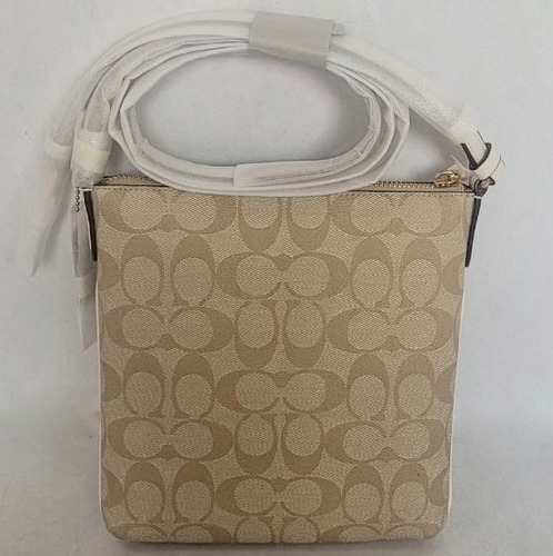 Bolsa Coach. Mini Rowan File Beige/crema. 100% Original