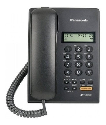 Kx-t7705 Telefono Manos Libres, Panasonic En Blanco Y Negro